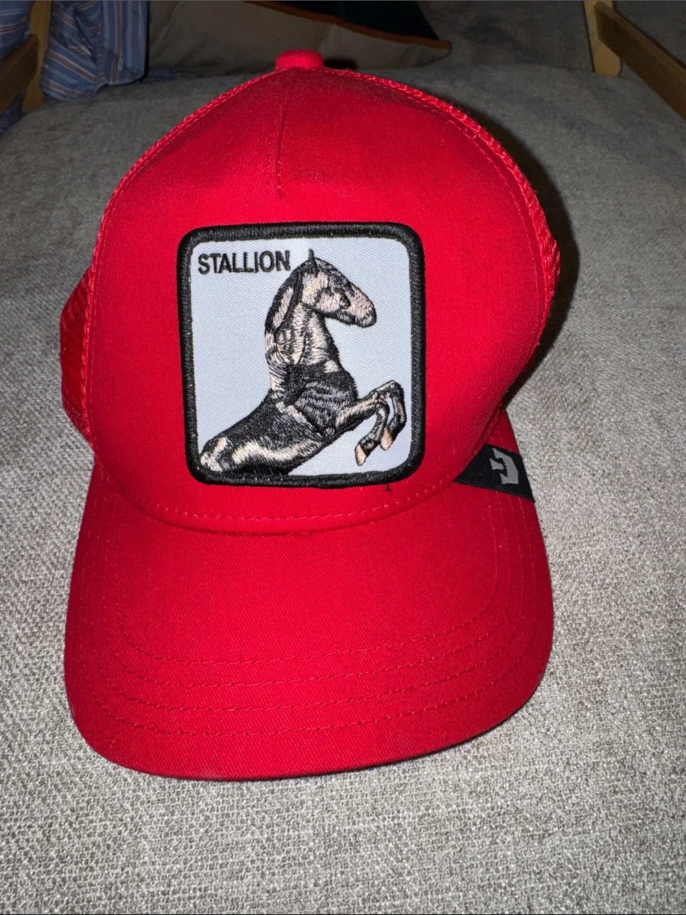 NWOT Red Adult Cap - Stylish Stallion Patch Hat